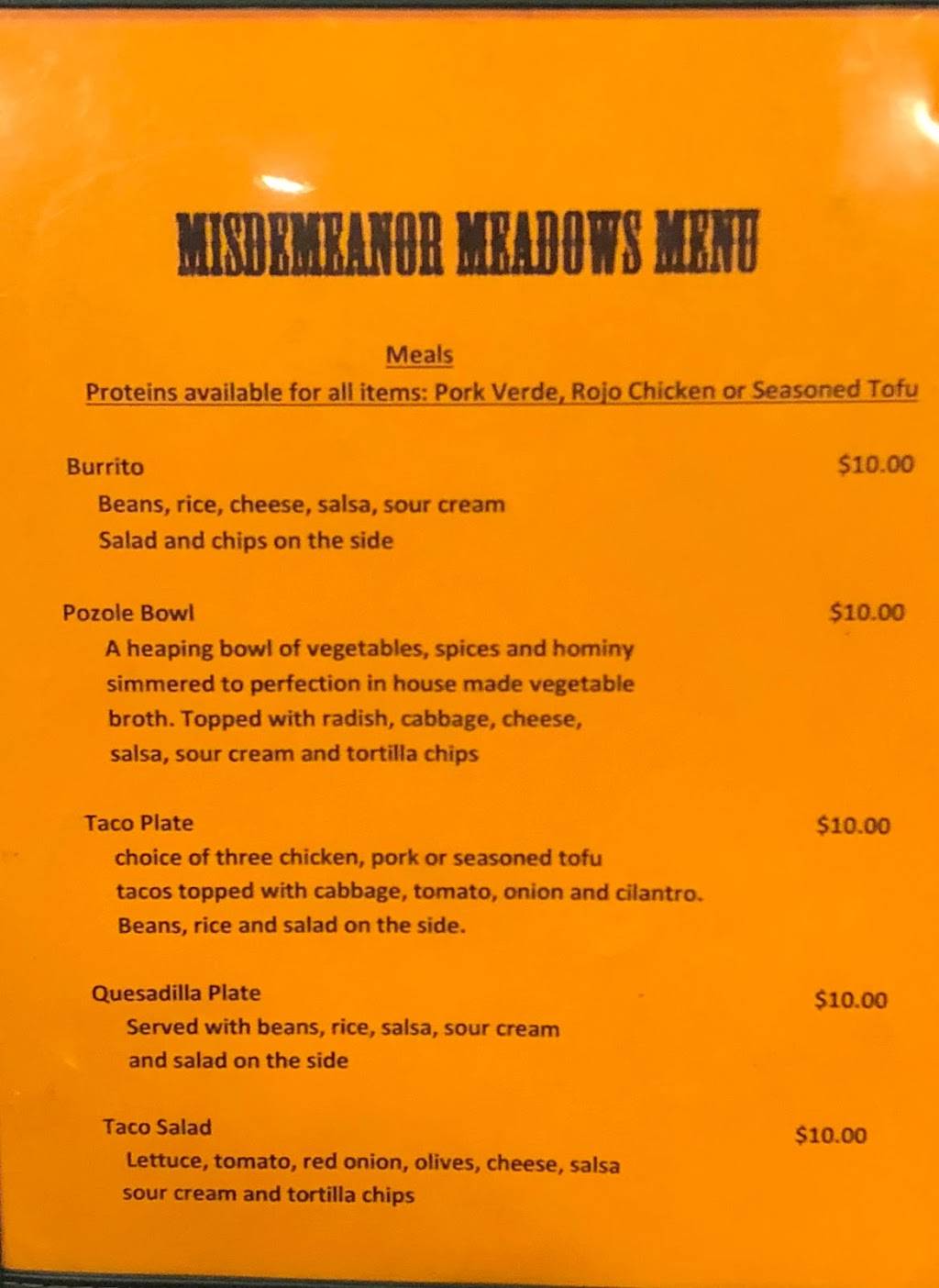 Misdemeanor Meadows | restaurant | 6920 SE 52nd Ave, Portland, OR 97206, USA | 5032068556 OR +1 503-206-8556