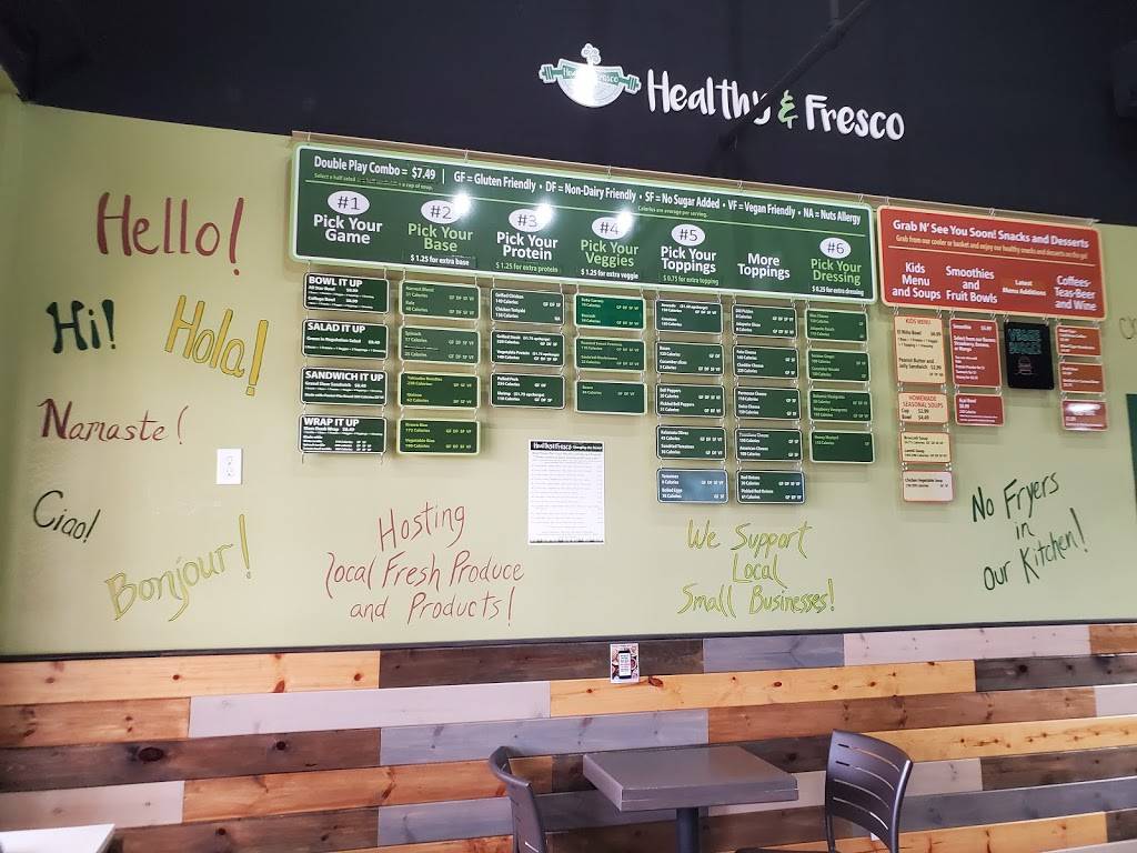 Healthy & Fresco | restaurant | 21539 Village Lakes Shopping Center Dr Dr, Land O Lakes, FL 34639, USA | 8134754069 OR +1 813-475-4069