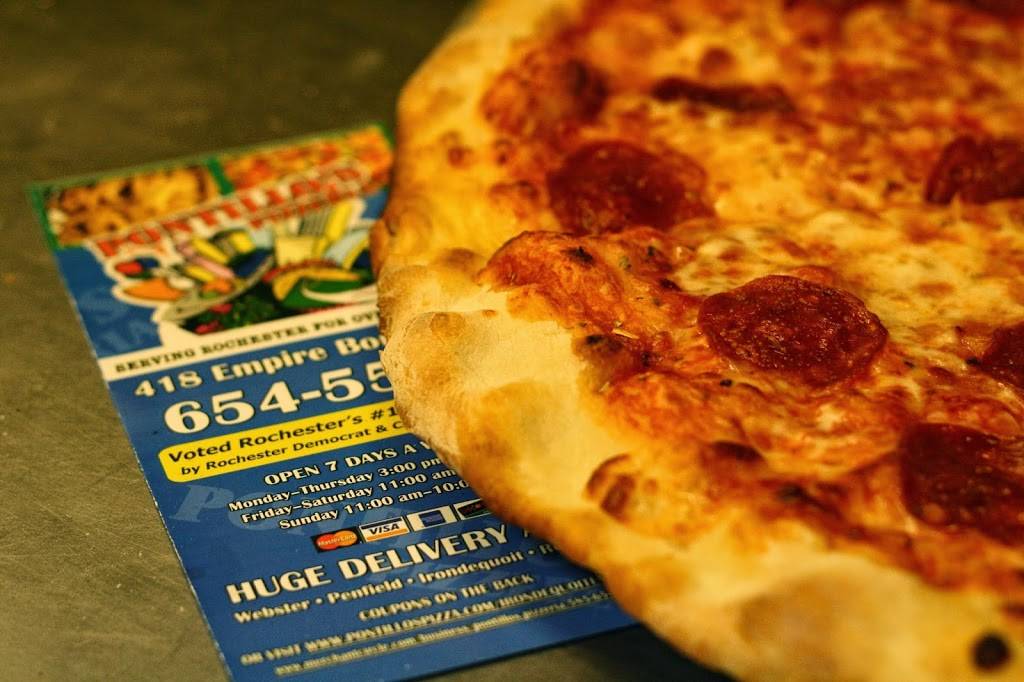 Pontillos Pizzeria | restaurant | 418 Empire Boulevard At 590, Rochester, NY 14609, USA | 5856545570 OR +1 585-654-5570