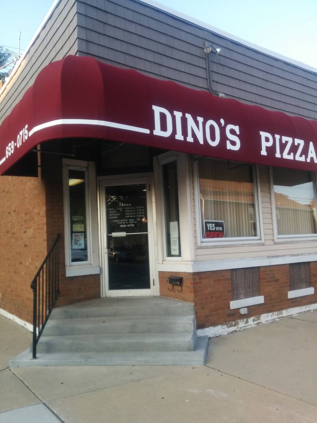 Dinos Pizza | restaurant | 1601 121st St, Whiting, IN 46394, USA | 2196590715 OR +1 219-659-0715