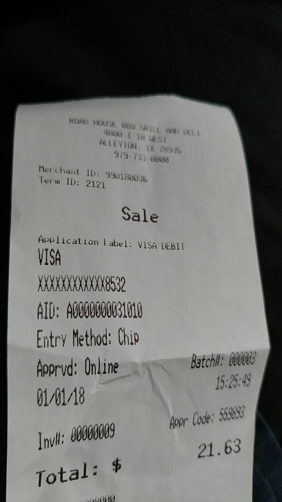 Road House BBQ Grill & Deli | restaurant | 4800 I-10, Alleyton, TX 78935, USA | 9797330000 OR +1 979-733-0000