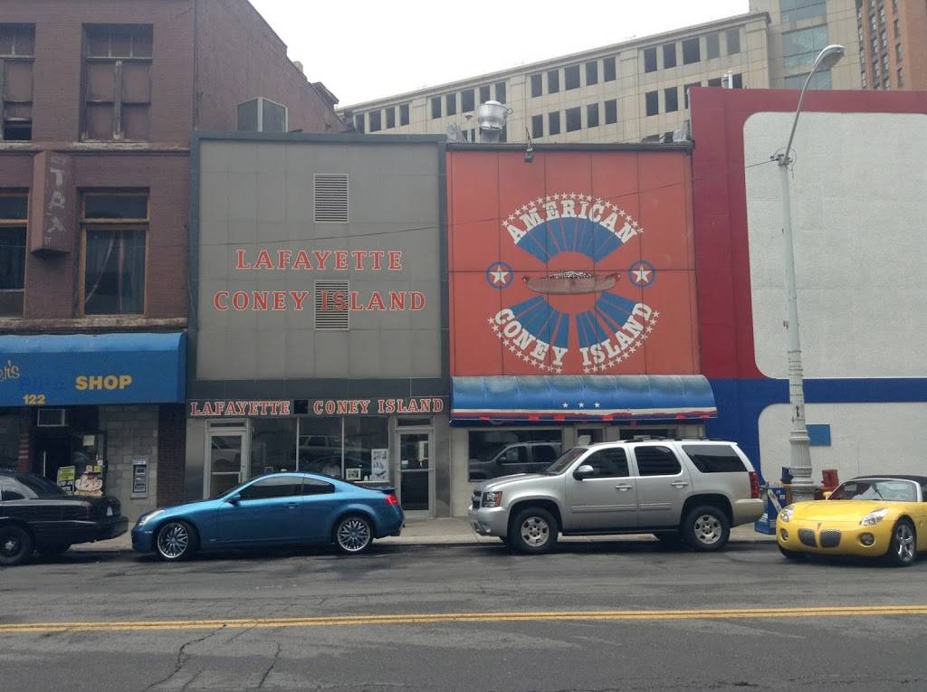 American Coney Island | restaurant | 114 W Lafayette Blvd, Detroit, MI 48226, USA | 3139617758 OR +1 313-961-7758