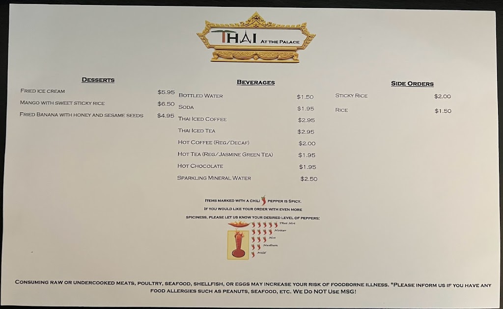 Thai at the Palace | restaurant | 249 Water St, Belvidere, NJ 07823, USA | 9087503270 OR +1 908-750-3270