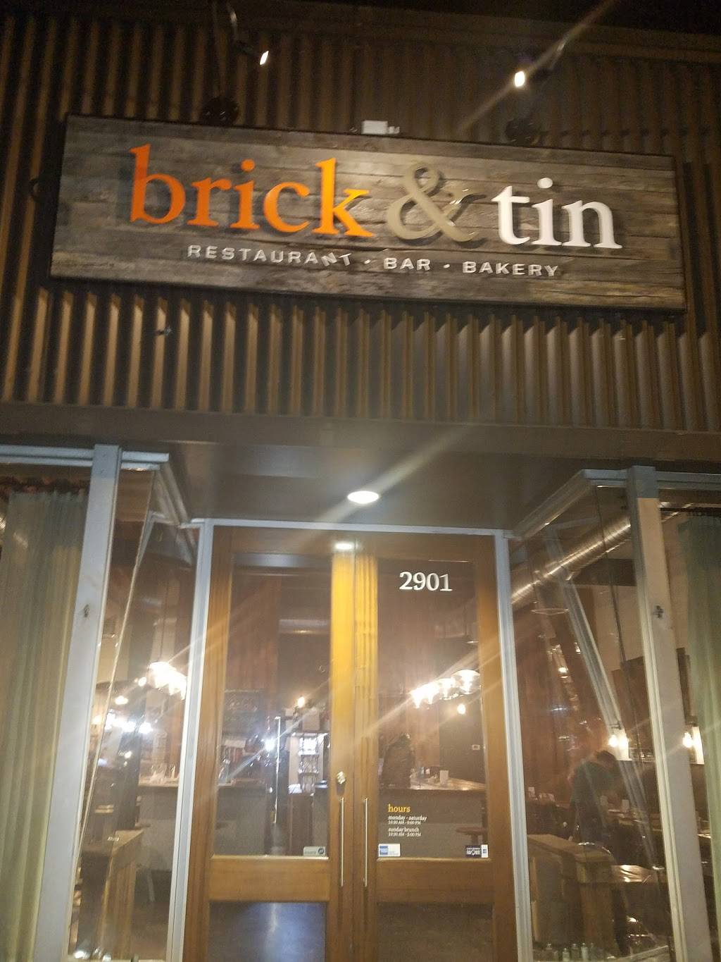 Brick & Tin | restaurant | 2901 Cahaba Rd, Mountain Brook, AL 35223, USA | 2055027971 OR +1 205-502-7971