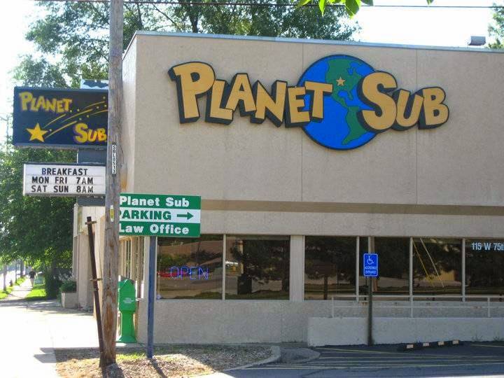 Planet Sub | restaurant | 115 W 75th St, Kansas City, MO 64114, USA | 8163611155 OR +1 816-361-1155