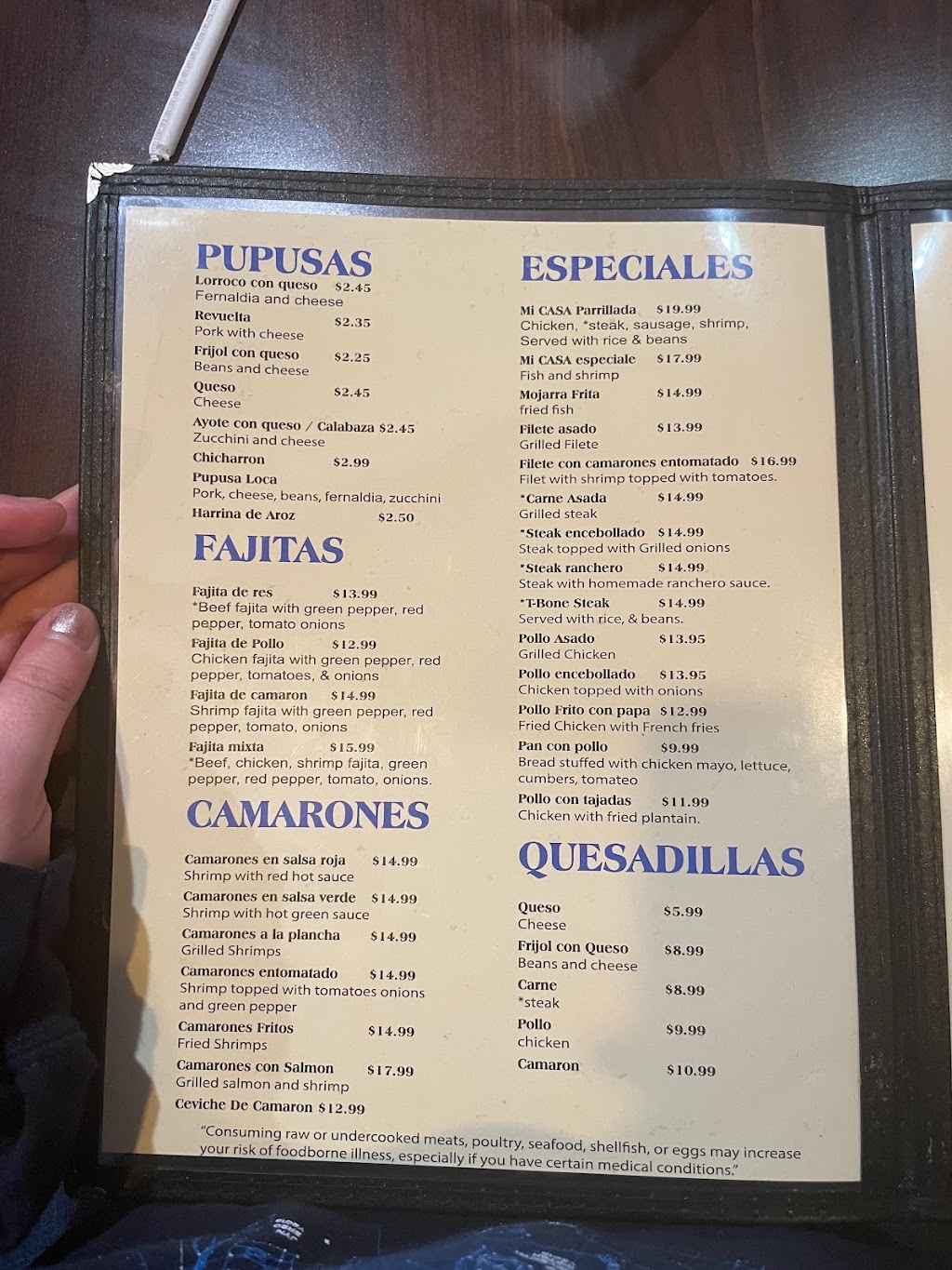 My Casa Restaurant | restaurant | 2018 College Ave, Fredericksburg, VA 22401, USA | 5407517306 OR +1 540-751-7306