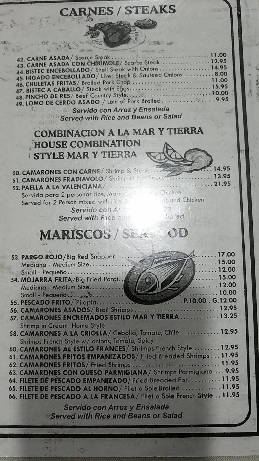 Mar Y Tierra | restaurant | 146 Long Beach Rd, Island Park, NY 11558, USA | 5164322500 OR +1 516-432-2500