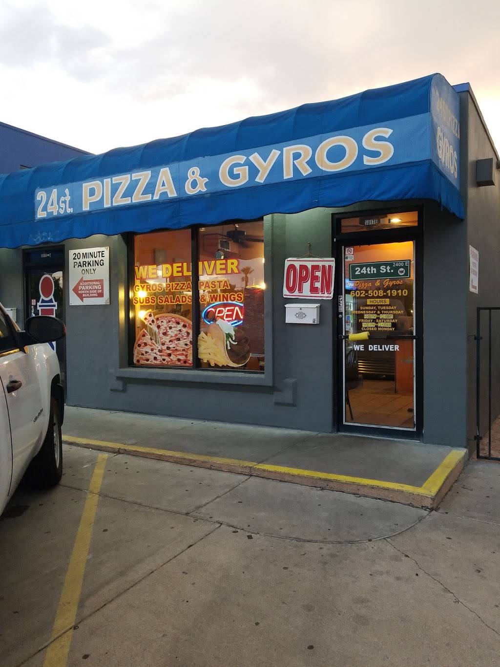 24th Street Pizza & Gyros | restaurant | 6648 B, 3405 N 24th St, Phoenix, AZ 85016, USA | 6025081910 OR +1 602-508-1910
