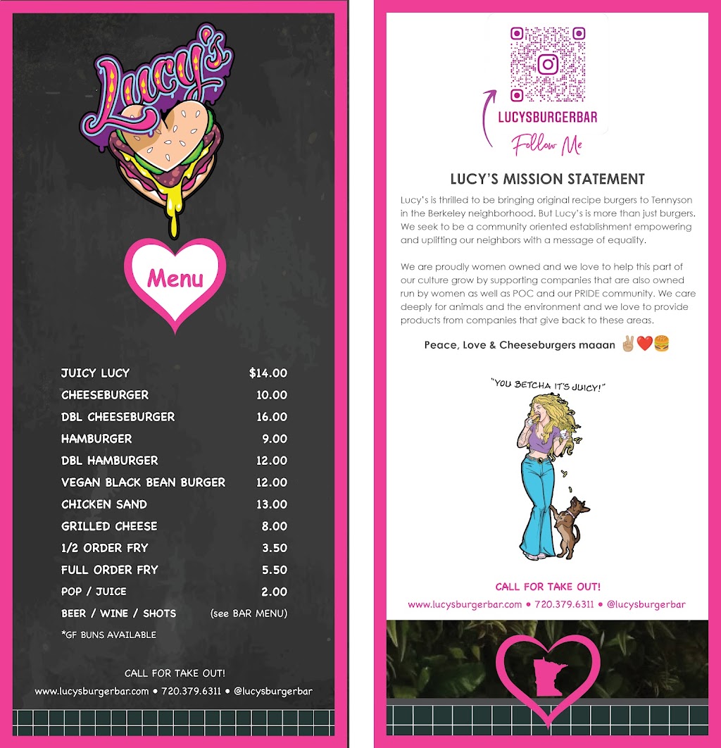 Lucys Burger Bar | restaurant | 4018 Tennyson St, Denver, CO 80212, USA | 7203796311 OR +1 720-379-6311