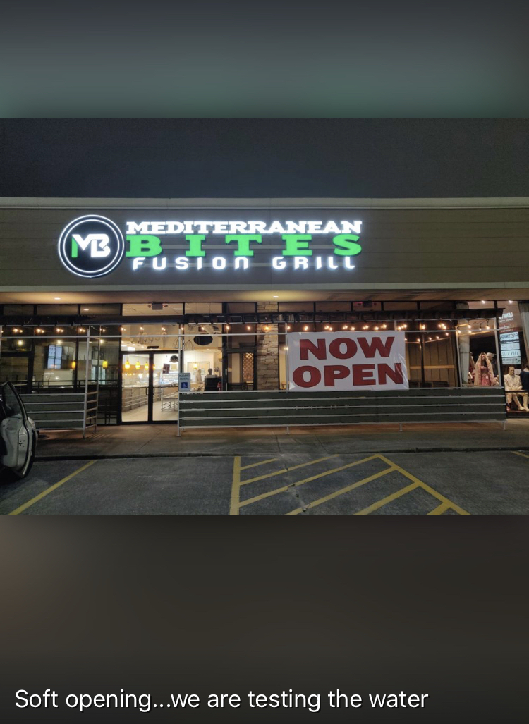 Mediterranean Bites | restaurant | 16856 Galveston Rd, Webster, TX 77598, USA | 2817241945 OR +1 281-724-1945