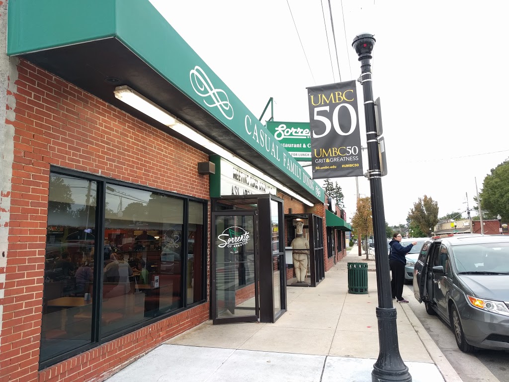 Sorrento Of Arbutus Restaurant | restaurant | 5401 East Dr, Halethorpe, MD 21227, USA | 4102426474 OR +1 410-242-6474