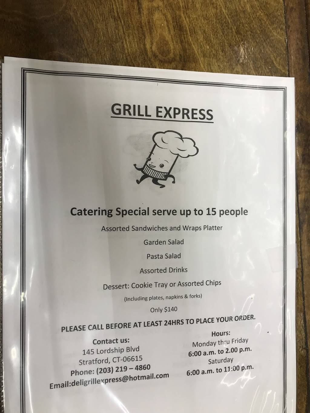 Grill Express | restaurant | 145 Lordship Blvd, Stratford, CT 06615, USA | 2032194860 OR +1 203-219-4860