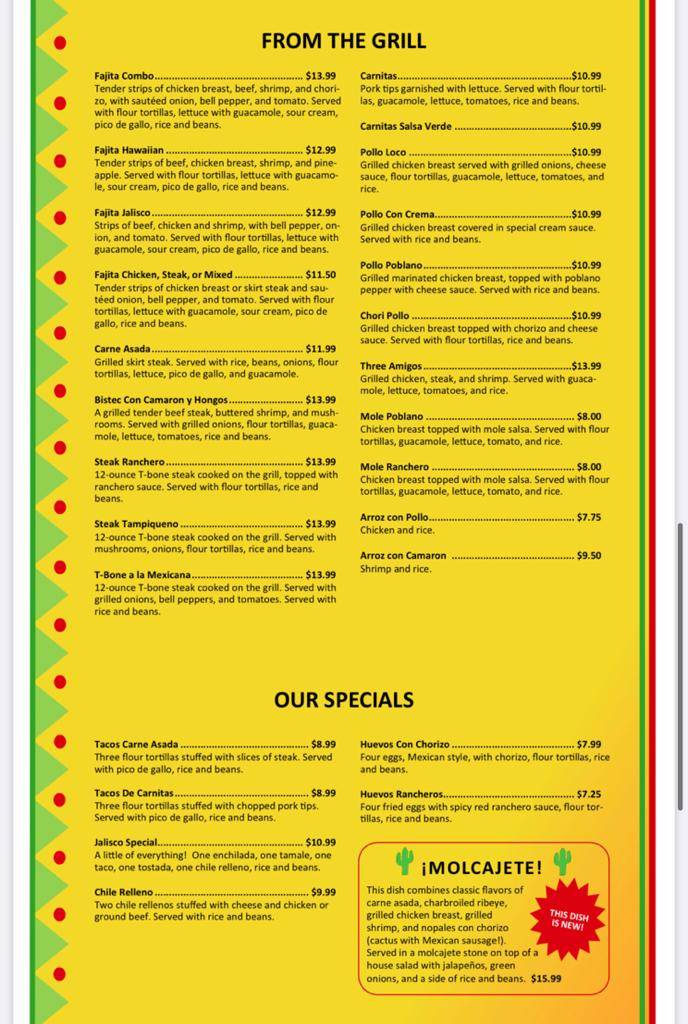 Jalisco Mexican Restaurant lake City | restaurant | 116 N Illinois St, Lake City, IA 51449, USA | 7124647618 OR +1 712-464-7618