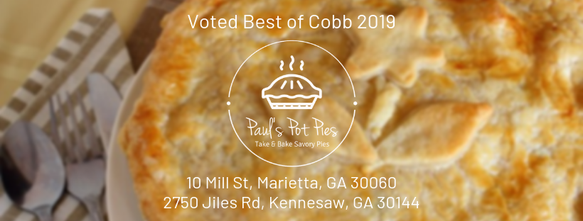Pauls Pot Pies | meal takeaway | 10 Mill St, Marietta, GA 30060, USA | 7704286092 OR +1 770-428-6092