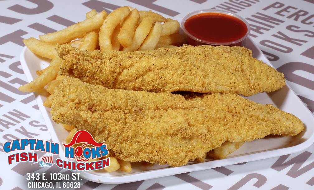 Captain Hooks Fish & Chicken on 103rd | restaurant | 343 E 103rd St, Chicago, IL 60628, USA | 7732316363 OR +1 773-231-6363