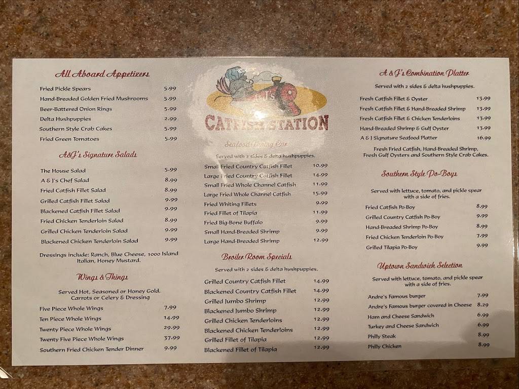A&Js Catfish Station Millington | restaurant | 7838 Church St, Millington, TN 38053, USA | 9018723474 OR +1 901-872-3474