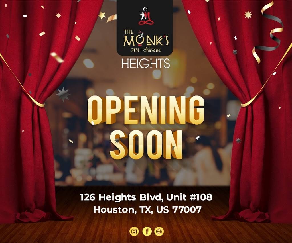 The Monks Heights | restaurant | 126 Heights Blvd Unit #108, Houston, TX 77007, USA | 7138691916 OR +1 713-869-1916