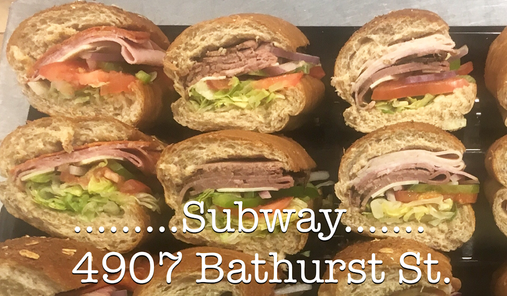 Subway | meal takeaway | 4907 Bathurst St, Toronto, ON M2R 1X8, Canada | 4165129574 OR +1 416-512-9574