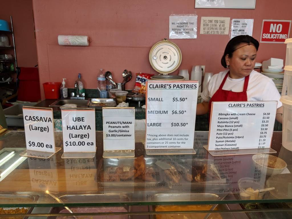 Claires Pastries & Restaurant | restaurant | 6259 Mission St, Daly City, CA 94014, USA | 6507584500 OR +1 650-758-4500