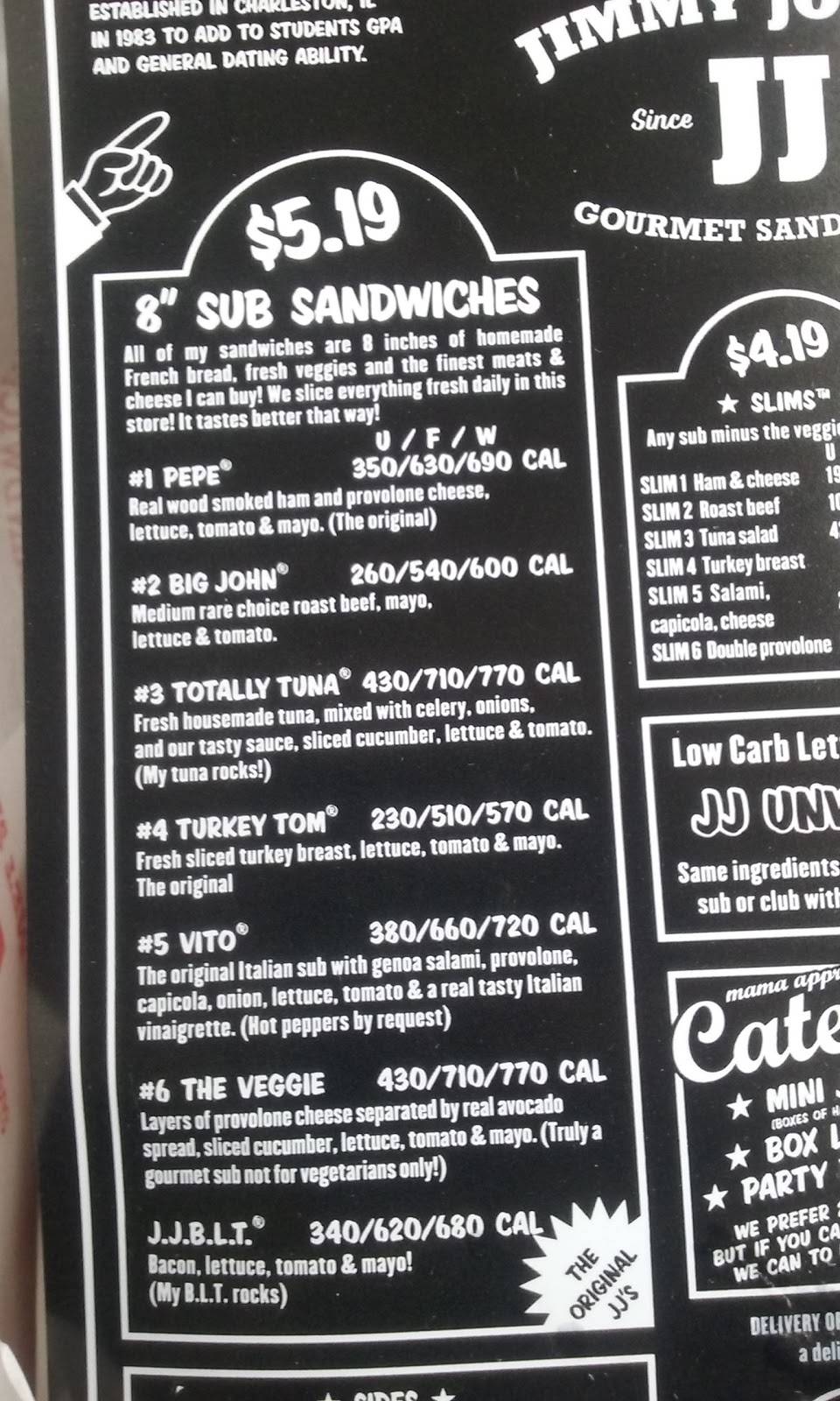 Jimmy Johns | meal delivery | 121 J St, La Porte, IN 46350, USA | 2193249600 OR +1 219-324-9600