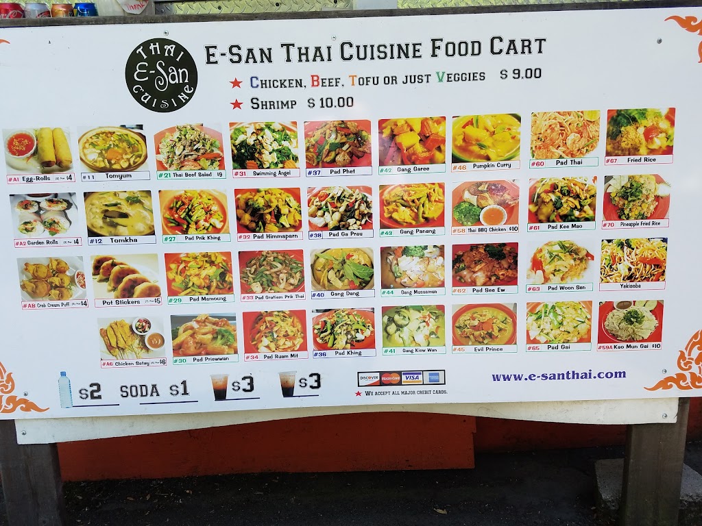 E-San Thai Cuisine food cart | restaurant | 800-830 NE Holladay St, Portland, OR 97232, USA | 5039549212 OR +1 503-954-9212