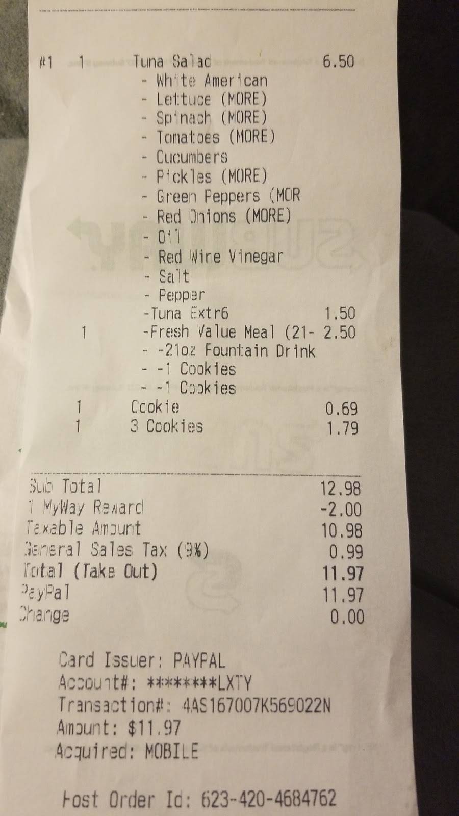 Subway | restaurant | Walmart 8580, Hwy 72 W, Madison, AL 35758, USA | 2567215527 OR +1 256-721-5527