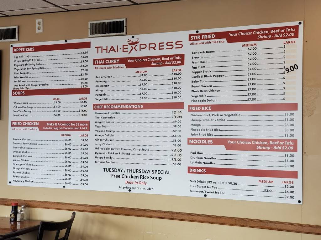 Thai Express | restaurant | 948 S Glenstone Ave, Springfield, MO 65802, USA | 4178650101 OR +1 417-865-0101