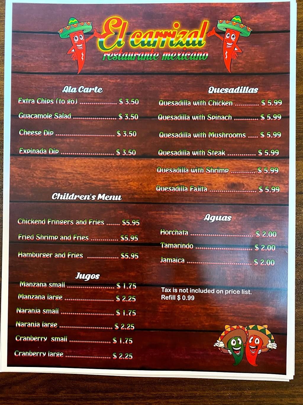 El Carrizal Mexican Restaurant’s | restaurant | 1325 1/2 Derry St, Harrisburg, PA 17104, USA | 7177981300 OR +1 717-798-1300