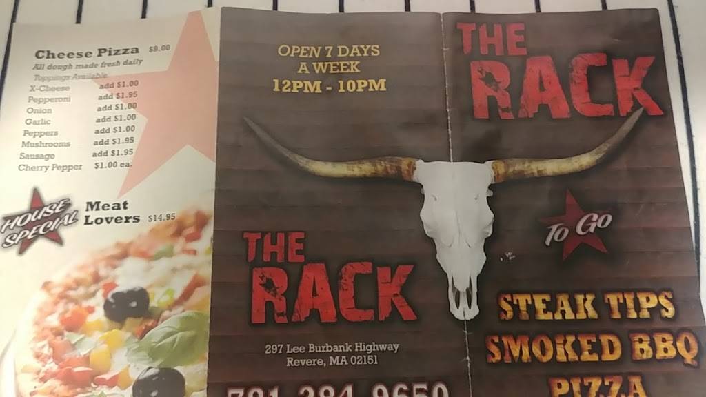 The Full Rack Smokehouse | restaurant | 297 Lee Burbank Hwy, Revere, MA 02151, USA | 7812849650 OR +1 781-284-9650