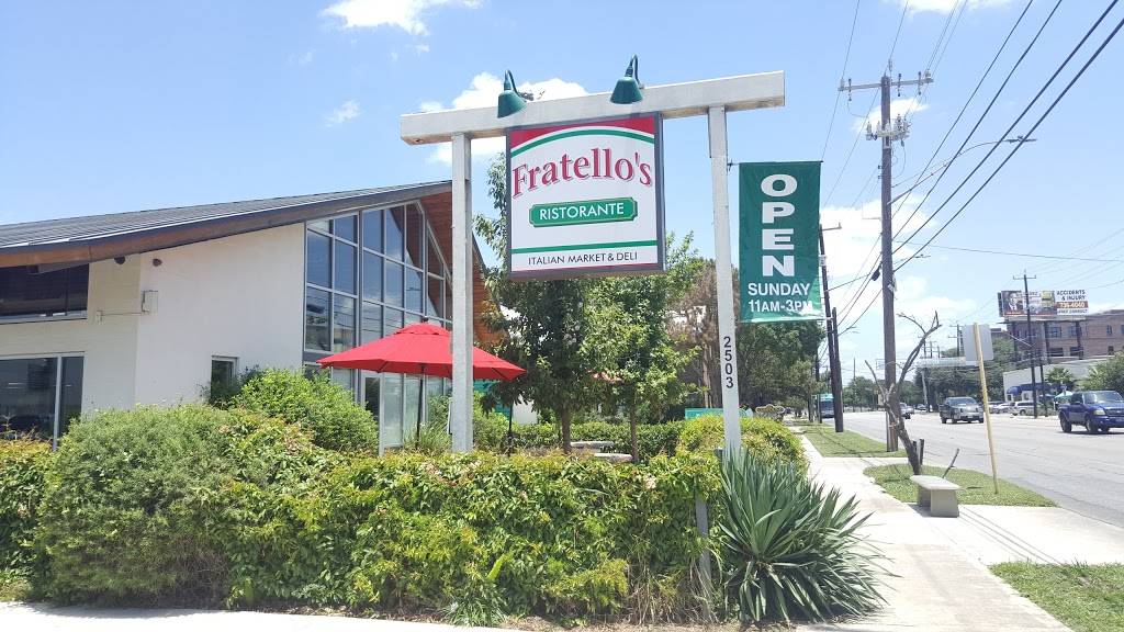 Fratellos Deli | restaurant | 2503 Broadway St, San Antonio, TX 78215, USA | 2104440277 OR +1 210-444-0277