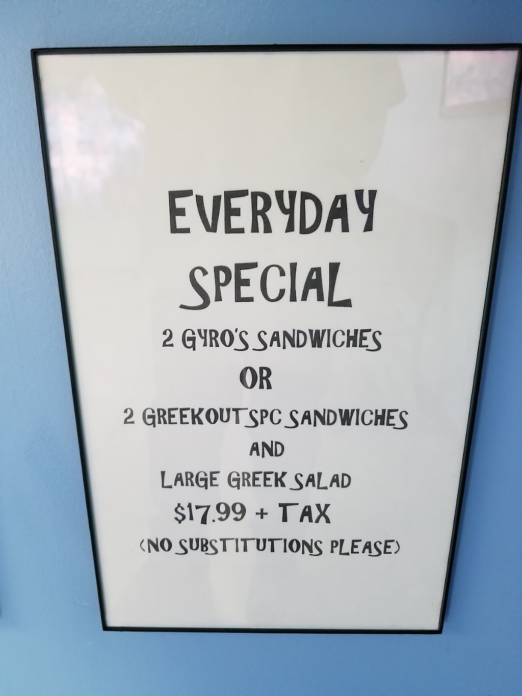 Greek Out Take-Out | restaurant | 3040 N Windsong Dr, Prescott Valley, AZ 86314, USA | 9287721990 OR +1 928-772-1990