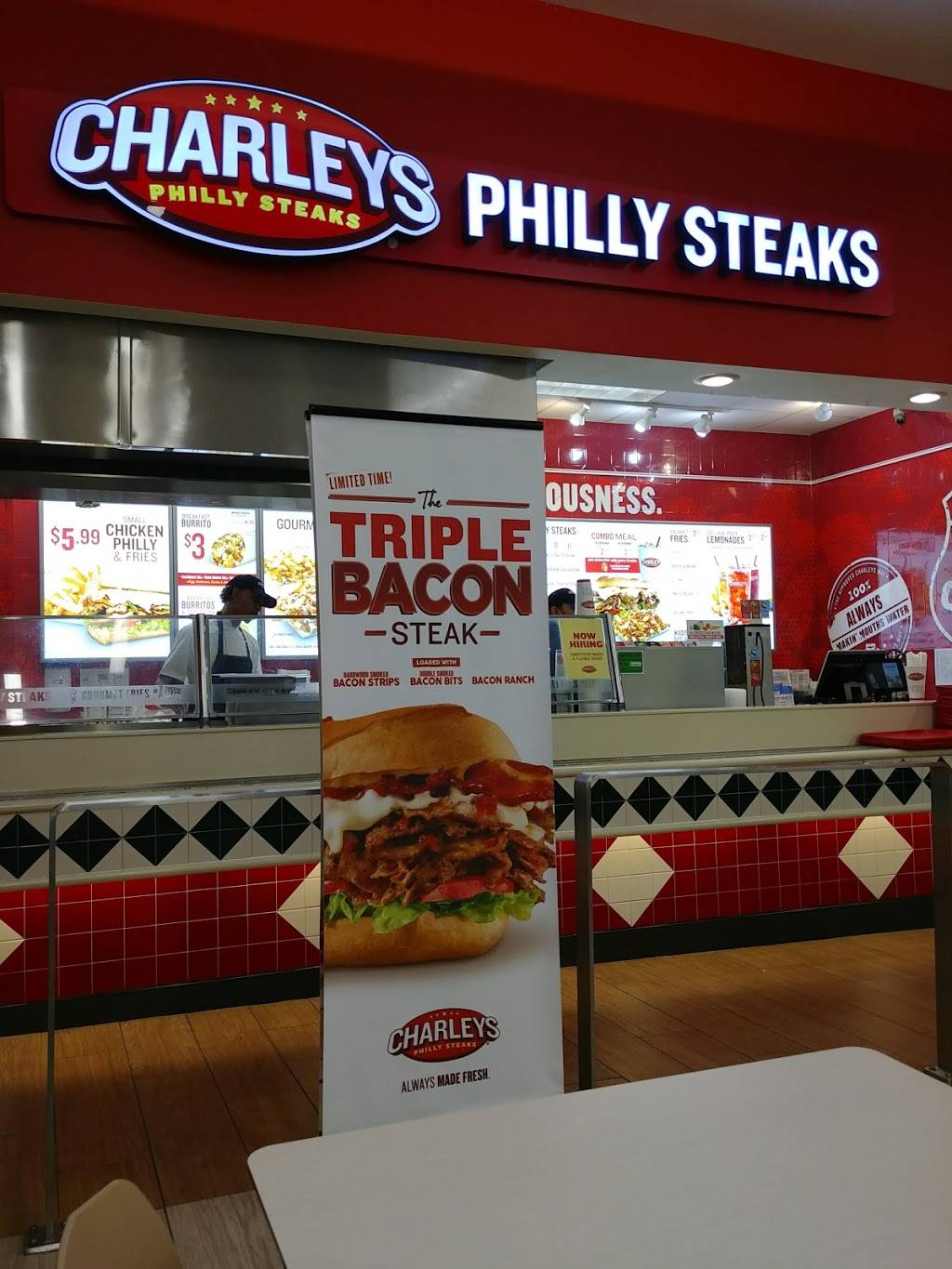 Charleys Philly Steaks | restaurant | 4600 International Gateway #24, Columbus, OH 43219, USA | 6142386615 OR +1 614-238-6615