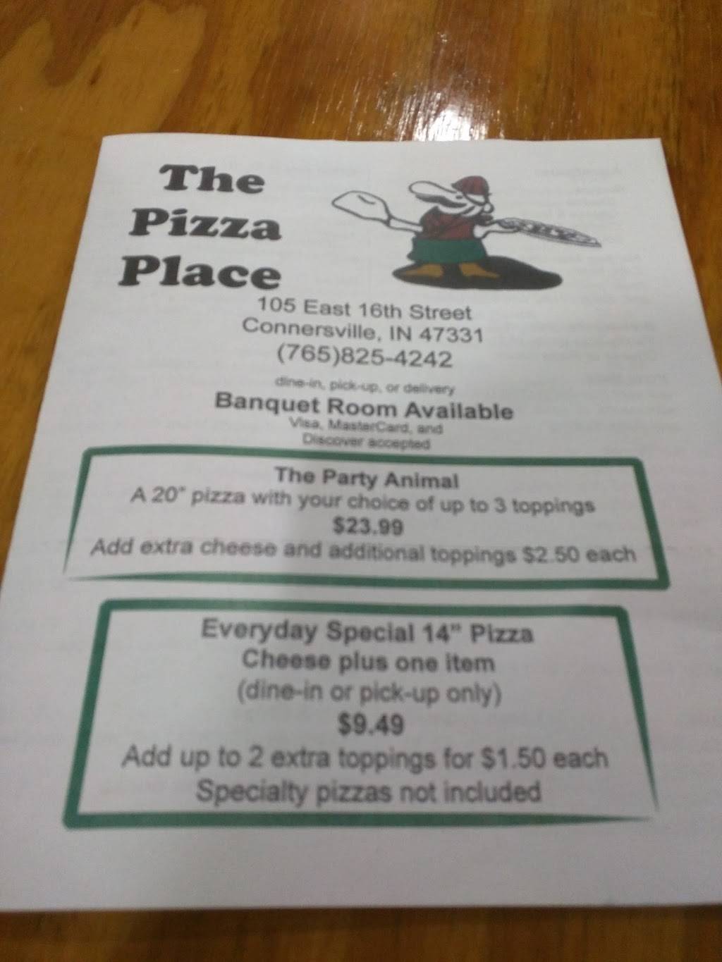 Pizza Place | meal delivery | 105 E 16th St, Connersville, IN 47331, USA | 7658254242 OR +1 765-825-4242