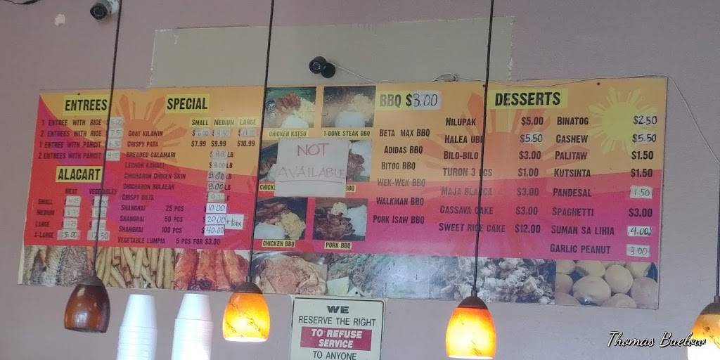 Filipino Grill | restaurant | 1828 Coronado Ave, San Diego, CA 92154, USA | 6194295778 OR +1 619-429-5778