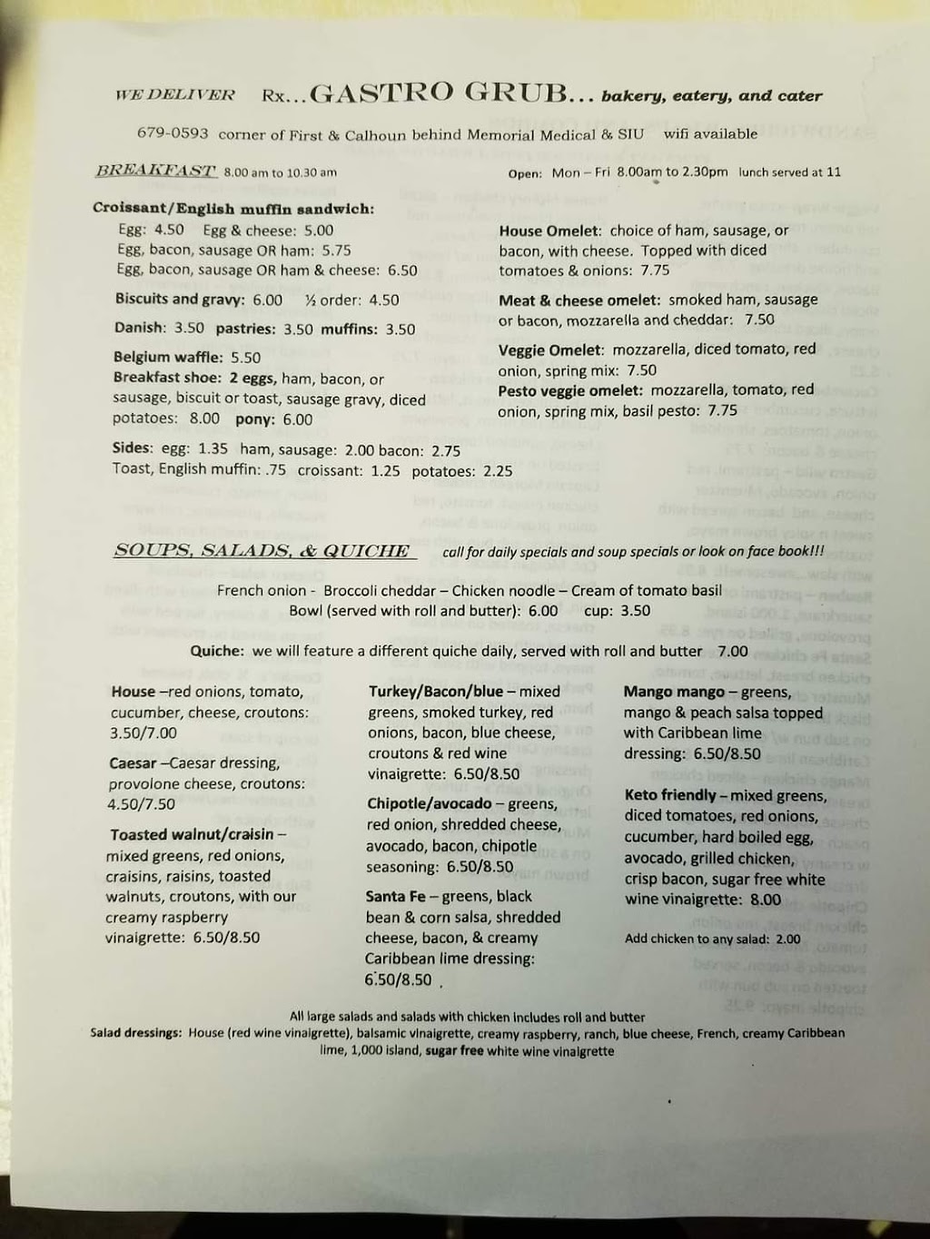 Gastro Grub | restaurant | 1001 N 1st St, Springfield, IL 62702, USA | 2176790593 OR +1 217-679-0593