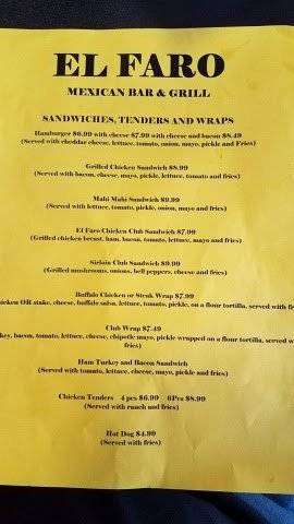 El Faro Bar and Grill | restaurant | 1700 Rozella Rd, Warsaw, IN 46580, USA | 5743764191 OR +1 574-376-4191