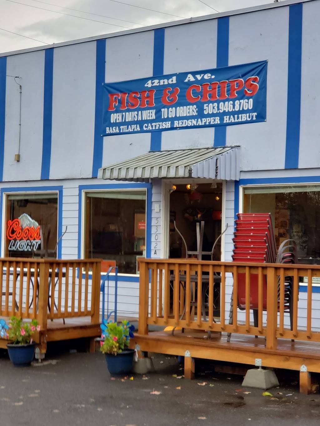 42nd Ave Fish and Chips | restaurant | 5302 NE 42nd Ave, Portland, OR 97218, USA | 5034775312 OR +1 503-477-5312