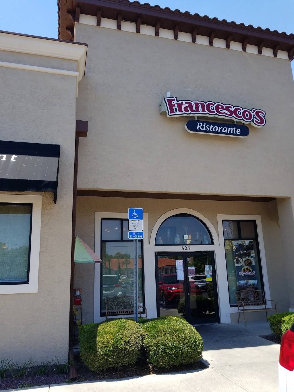 Francescos Ristorante And Stone Fire Pizza | restaurant | 16770 US-441 #608, Summerfield, FL 34491, USA | 3526932008 OR +1 352-693-2008