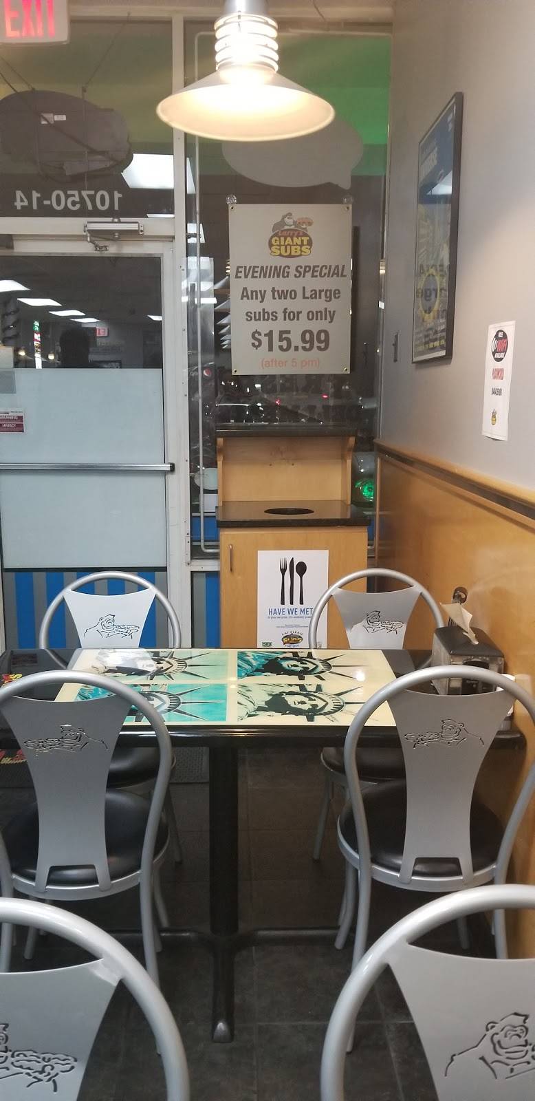 Larrys Giant Subs | restaurant | 10750 Atlantic Blvd # 14, Jacksonville, FL 32225, USA | 9046426980 OR +1 904-642-6980