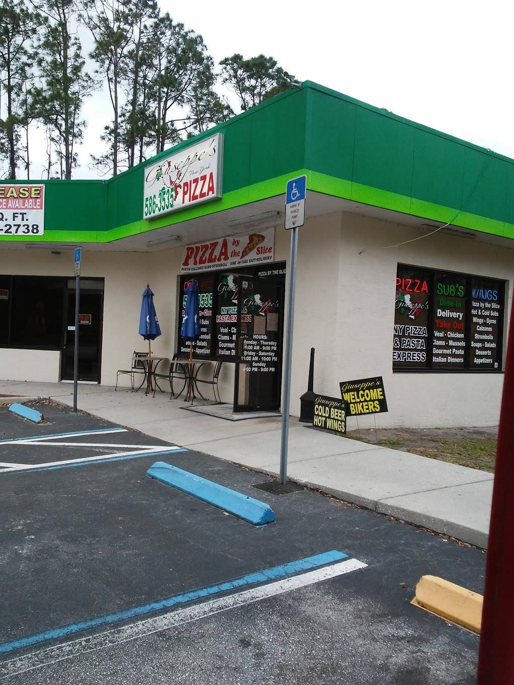 Giuseppes NY Pizza Pasta Express | restaurant | 2245 S Old Dixie Hwy, Bunnell, FL 32110, USA | 3865863535 OR +1 386-586-3535