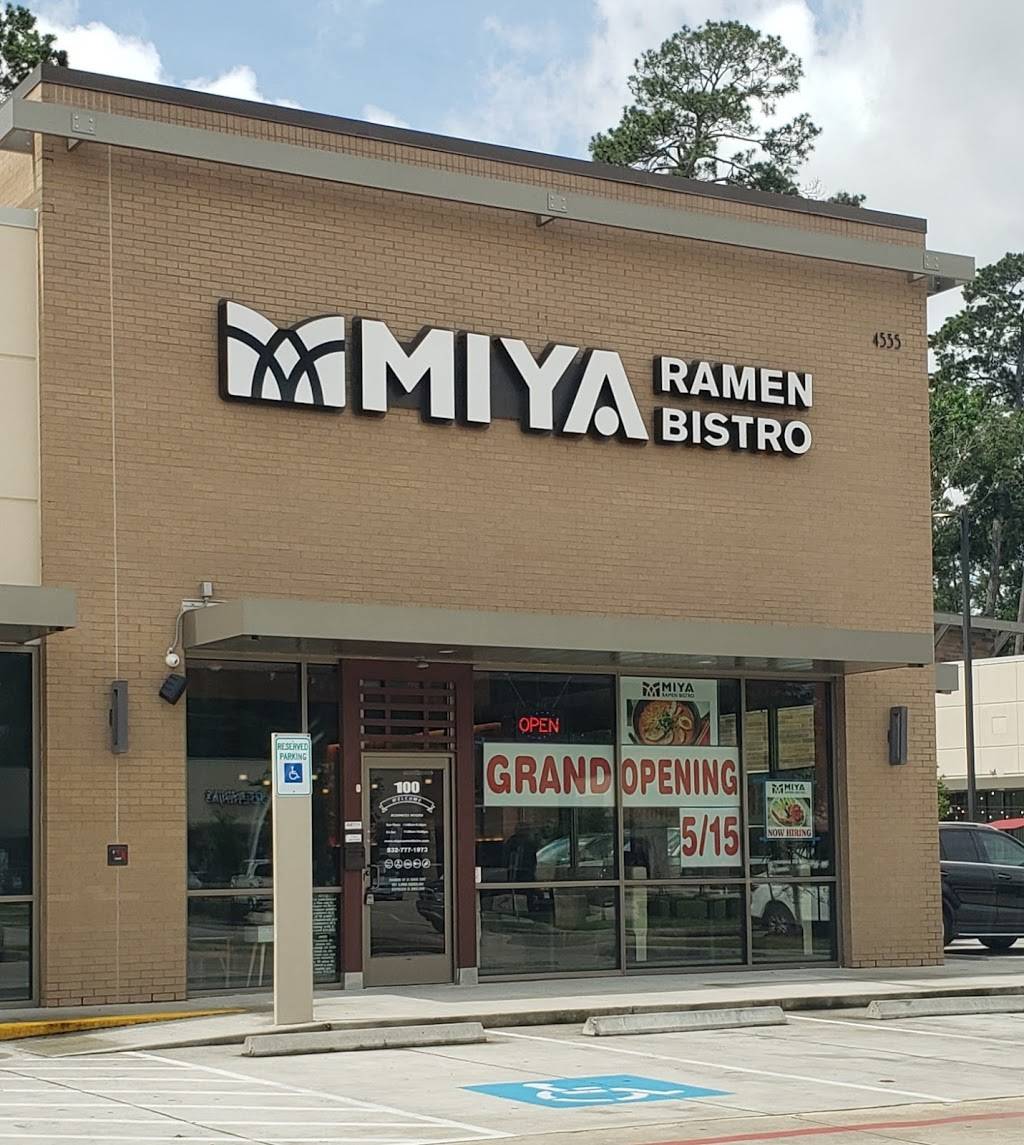 Miya Ramen Bistro | restaurant | 4535 Kingwood Dr Suite 100, Kingwood, TX 77345, USA | 8327771973 OR +1 832-777-1973