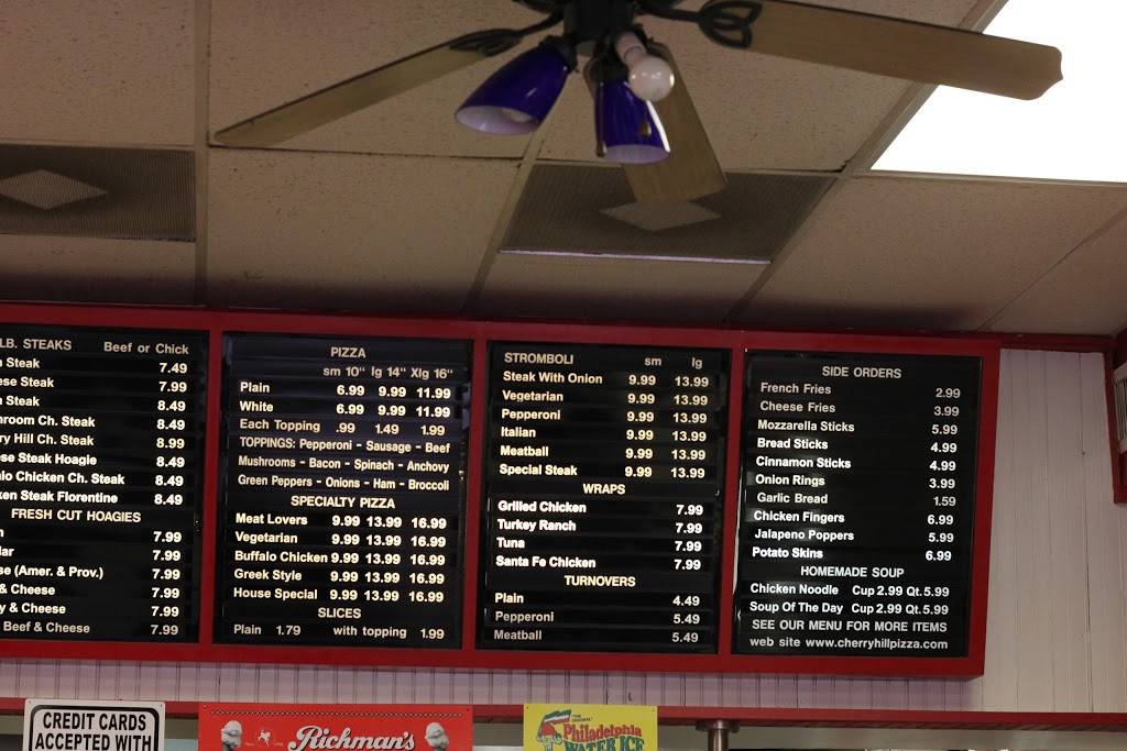 Cherry Hill Pizza | restaurant | 110 Barclay Farms Shopping Center, Cherry Hill, NJ 08034, USA | 8562165311 OR +1 856-216-5311