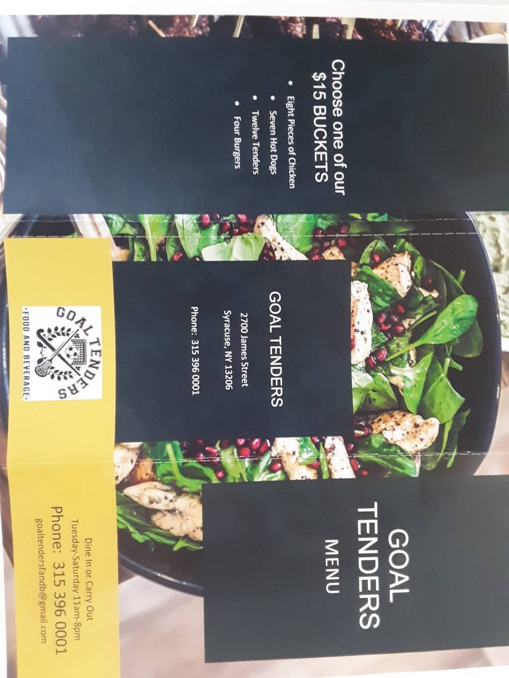 Goal Tenders food and beverage | restaurant | 2700 James St, Syracuse, NY 13206, USA | 3153960001 OR +1 315-396-0001