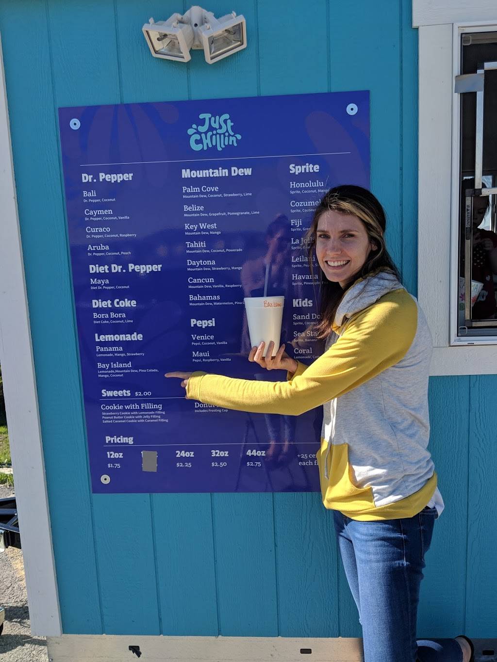 Just Chillin Soda Shack | restaurant | 1681 E Heritage Dr, Eagle Mountain, UT 84005, USA | 8013605341 OR +1 801-360-5341