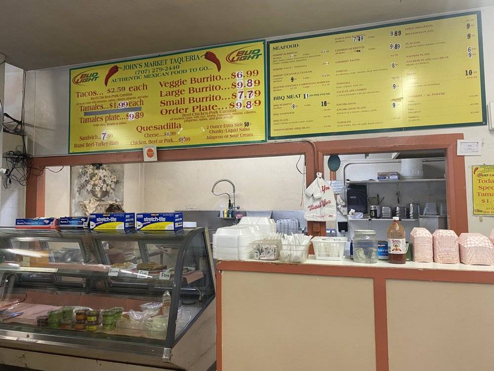 Johns Market Taqueria | restaurant | 3860 Main St, Kelseyville, CA 95451, USA | 7072792440 OR +1 707-279-2440