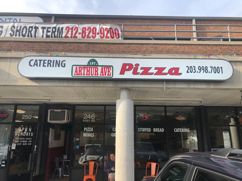 Arthur Ave Pizza & Catering | restaurant | 246 Post Rd, Fairfield, CT 06824, USA | 2039987001 OR +1 203-998-7001