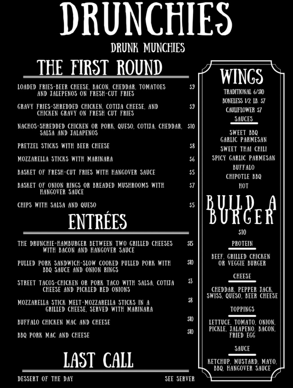 Drunchies | restaurant | 3582 Trabue Rd, Columbus, OH 43204, USA | 5672300265 OR +1 567-230-0265