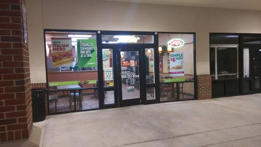 Subway Restaurants | restaurant | Harbour Place Shopping Ctr, 13170 Atlantic Blvd Suite 52, Jacksonville, FL 32225, USA | 9042219170 OR +1 904-221-9170