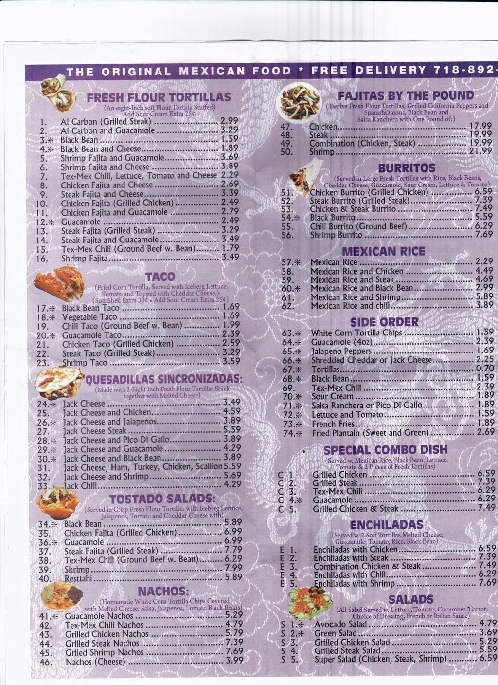 The Fresco Tortillas | restaurant | 1041 Morris Park Ave, Bronx, NY 10461, USA | 7188928681 OR +1 718-892-8681