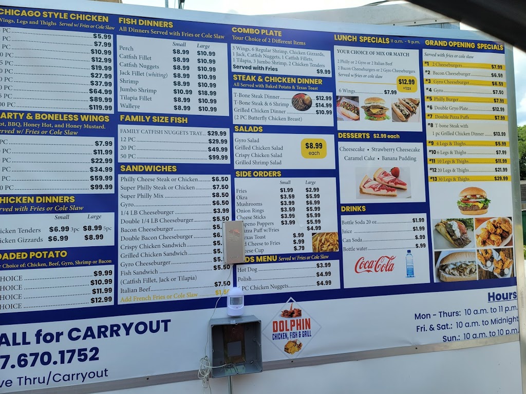 Dolphin Chicken, Fish and Grill | restaurant | 409 N Grand Ave E, Springfield, IL 62702, USA | 2176701752 OR +1 217-670-1752